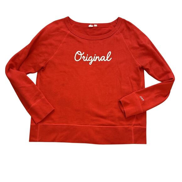GAP "Original" Sweatshirt Red Large - Picture 1 of 5